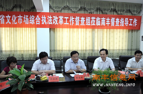 全省文化市场综合执法改革工作督查组莅丰检查指导